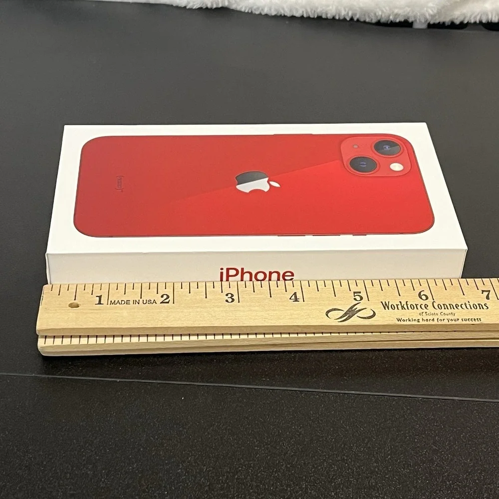 Apple iPhone 13 RED Edition 256 gb 2021 Original Packaging BOX ONLY